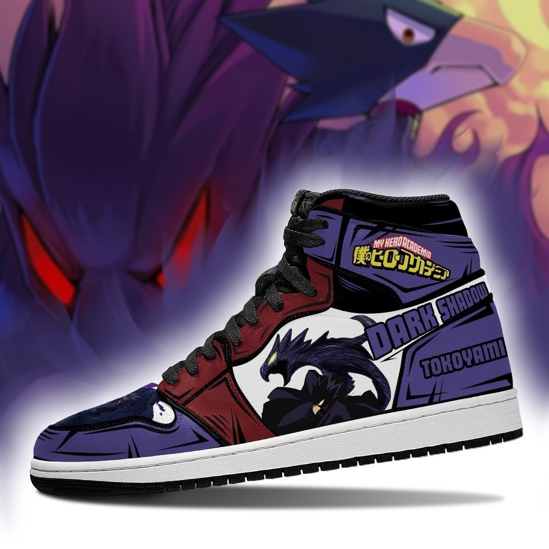 Fumikage Tokoyami JD1s Sneakers Anime My Hero Academia Shoes, Air Jordan Hightop