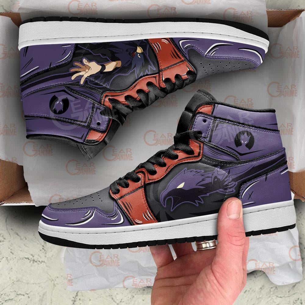 Fumikage Tokoyami JD1s Sneakers Anime My Hero Academia Shoes For Fan, Air Jordan Hightop
