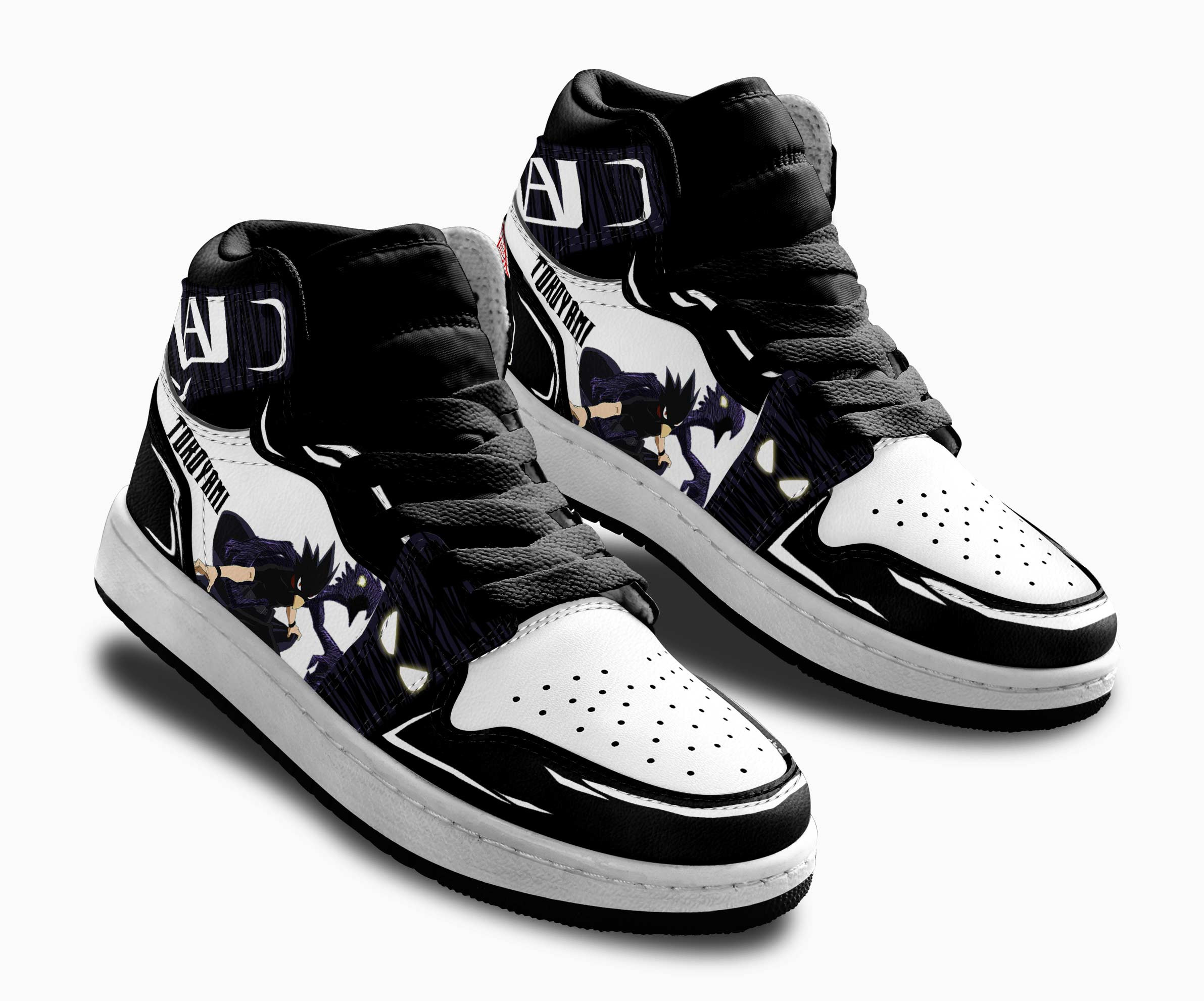 Fumikage Tokoyami Kids Sneakers Custom Anime My Hero Academia Shoes For Kids