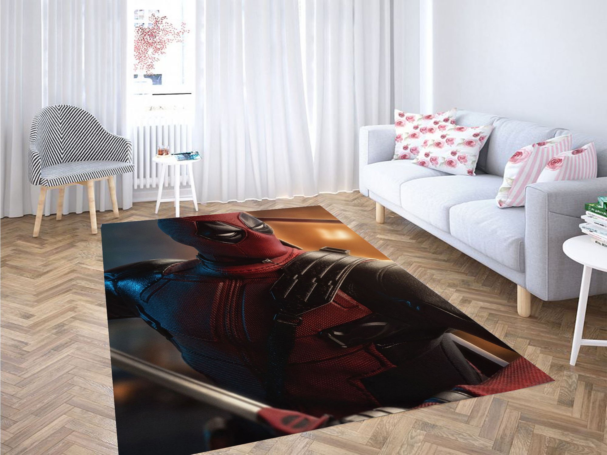 Funny Deadpool Carpet Rectangle Rug