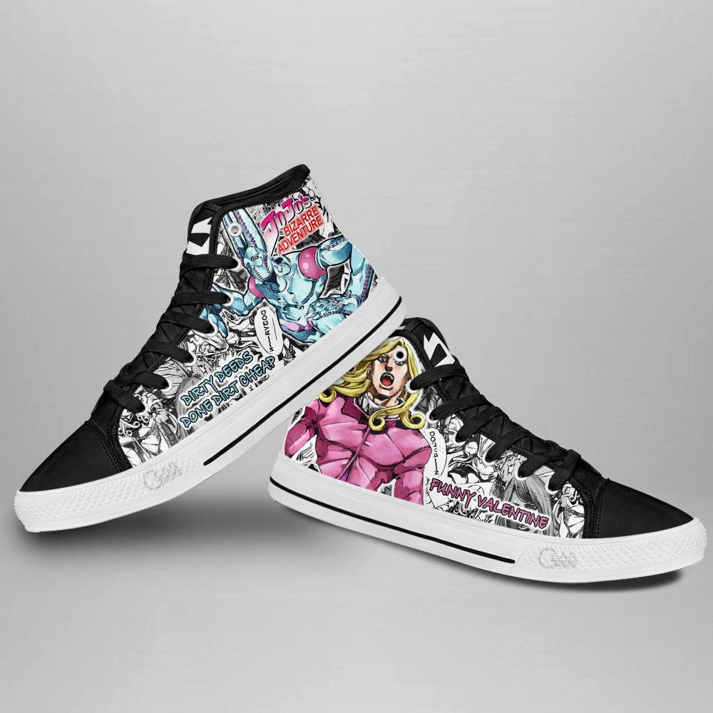 Funny Valentine High Top Shoes Custom Manga Anime Jojo’s Birraze Adventure Sneakers