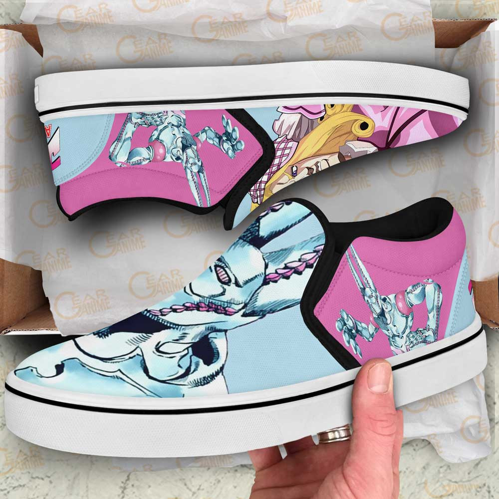 Funny Valentine Slip-On Shoes Canvas Custom Anime JoJo’s Bizarre Adventure Shoes
