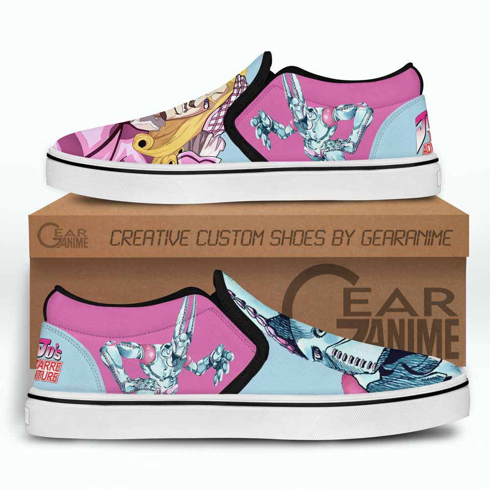 Funny Valentine Slip-On Shoes Canvas Custom Anime JoJo’s Bizarre Adventure Shoes