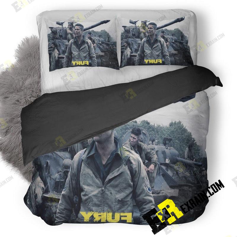 Fury Movie 3D Customized Duvet Cover Bedding Set
