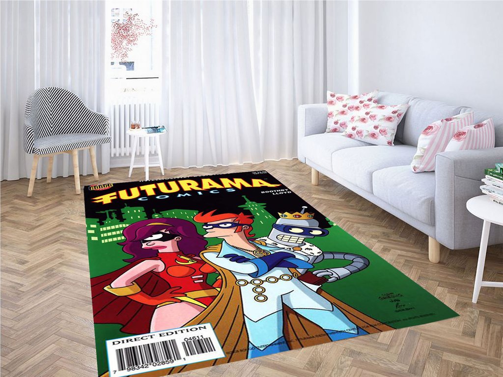 Futurama New Justice Team Living Room Modern Carpet Rectangle Rug
