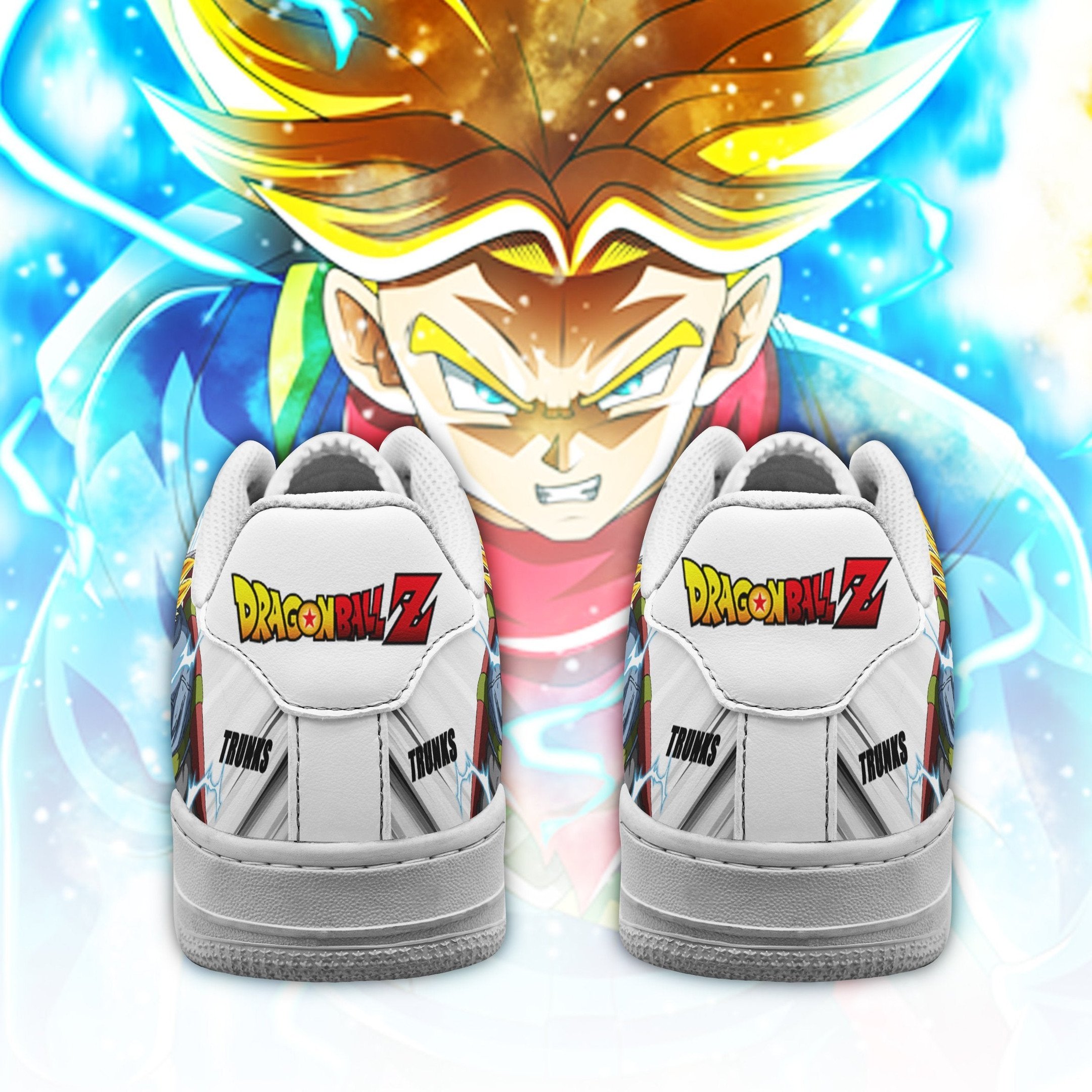 Future Trunks Air Sneakers Custom Anime Dragon Ball Shoes Simple