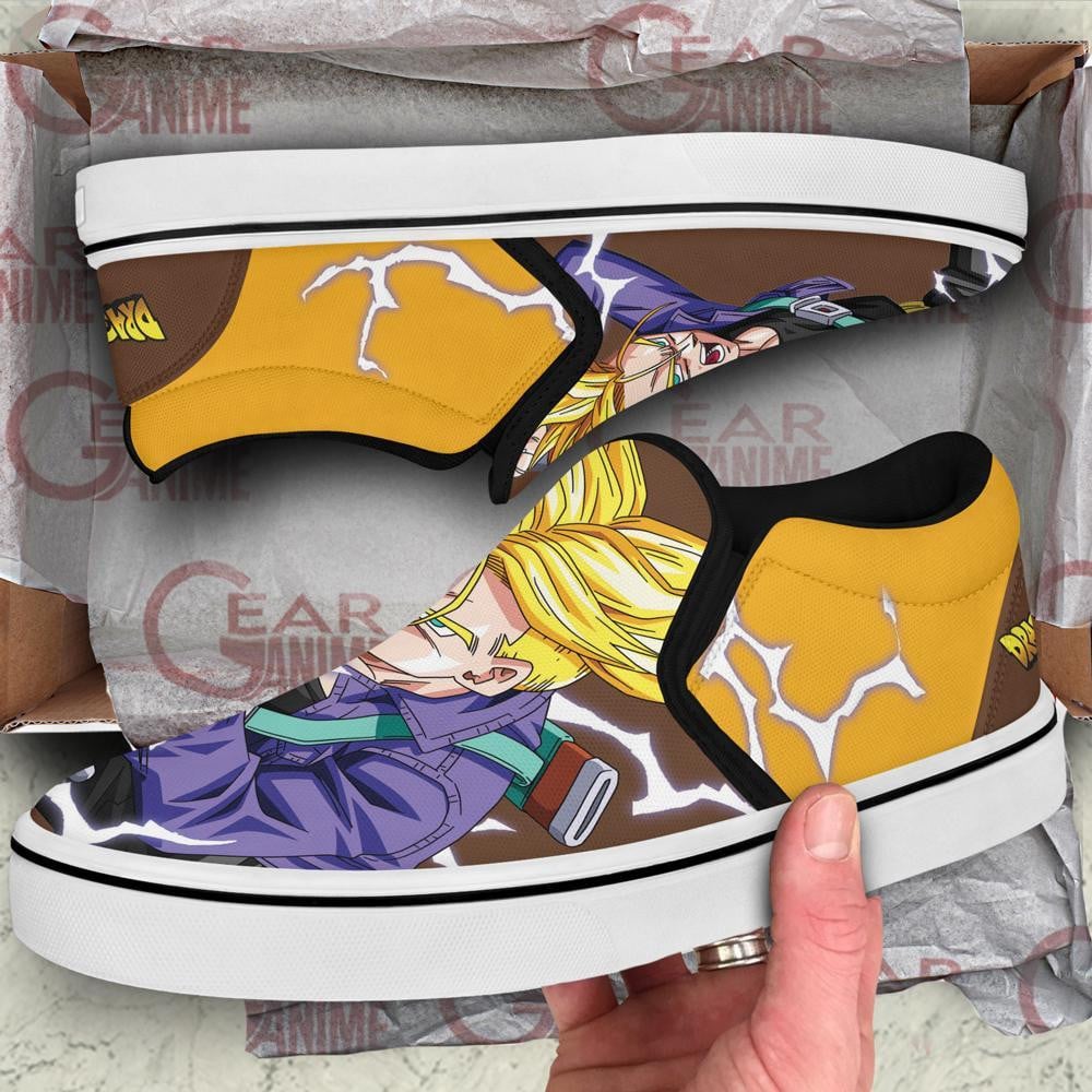 Future Trunks Slip-On Shoes Canvas Dragon Ball Custom Anime Shoes