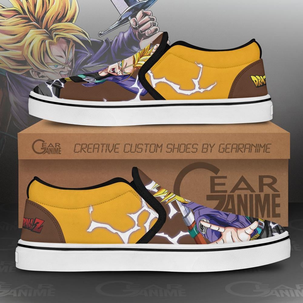 Future Trunks Slip-On Shoes Canvas Dragon Ball Custom Anime Shoes