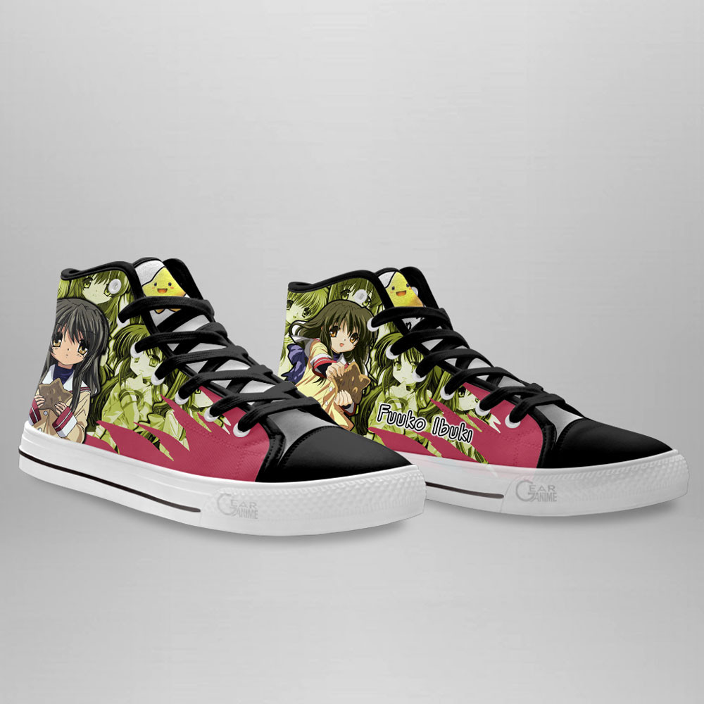 Fuuko Ibuki High Top Shoes Custom Clannad Anime Sneakers