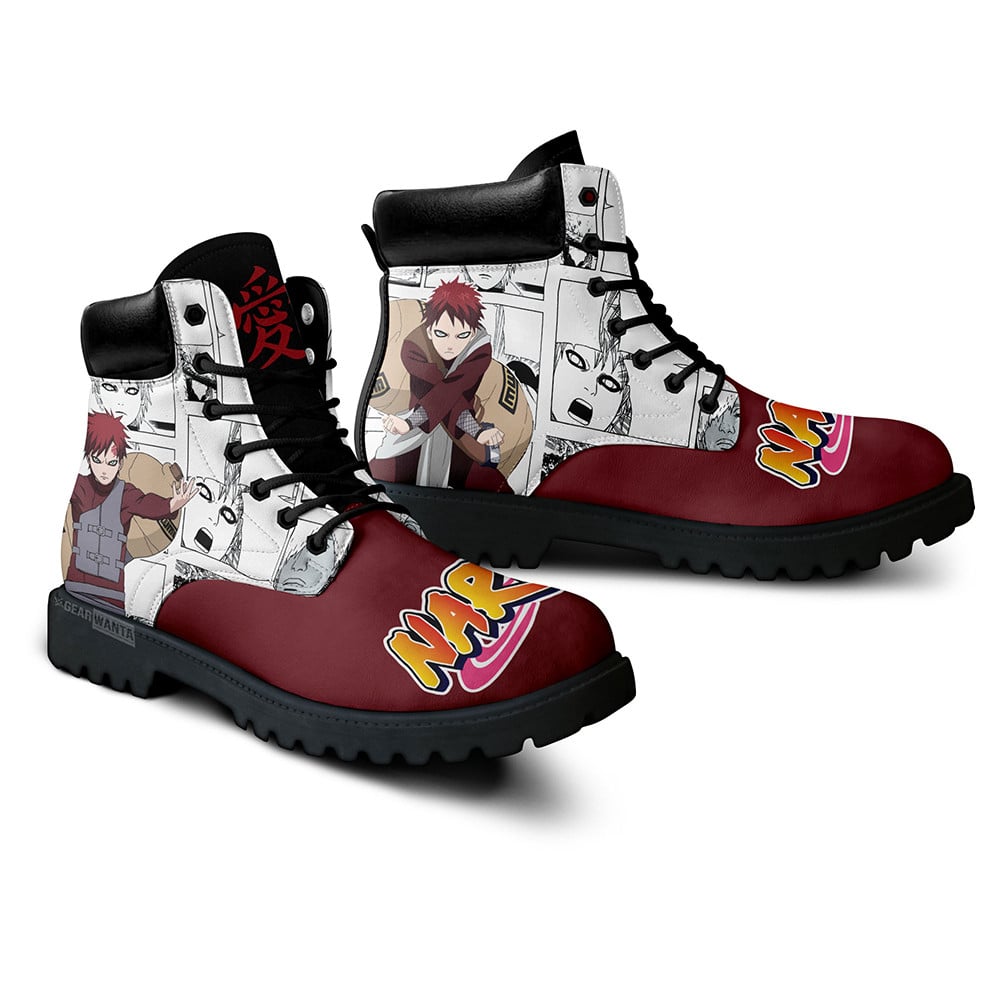 Gaara Boots Custom Anime Shoes Mix Manga Style
