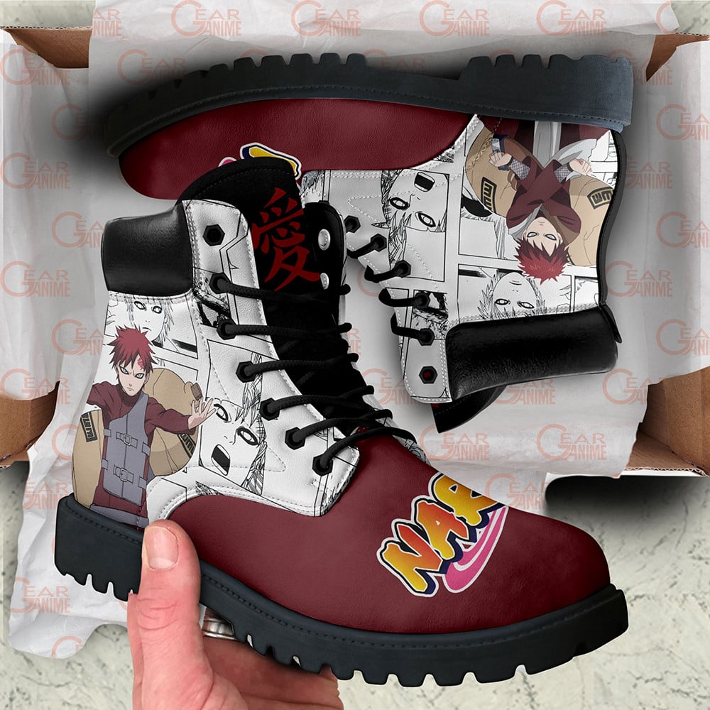 Gaara Boots Custom Anime Shoes Mix Manga Style