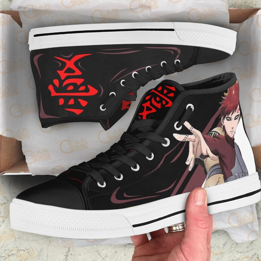 Gaara High Top Shoes Custom Anime Sneakers