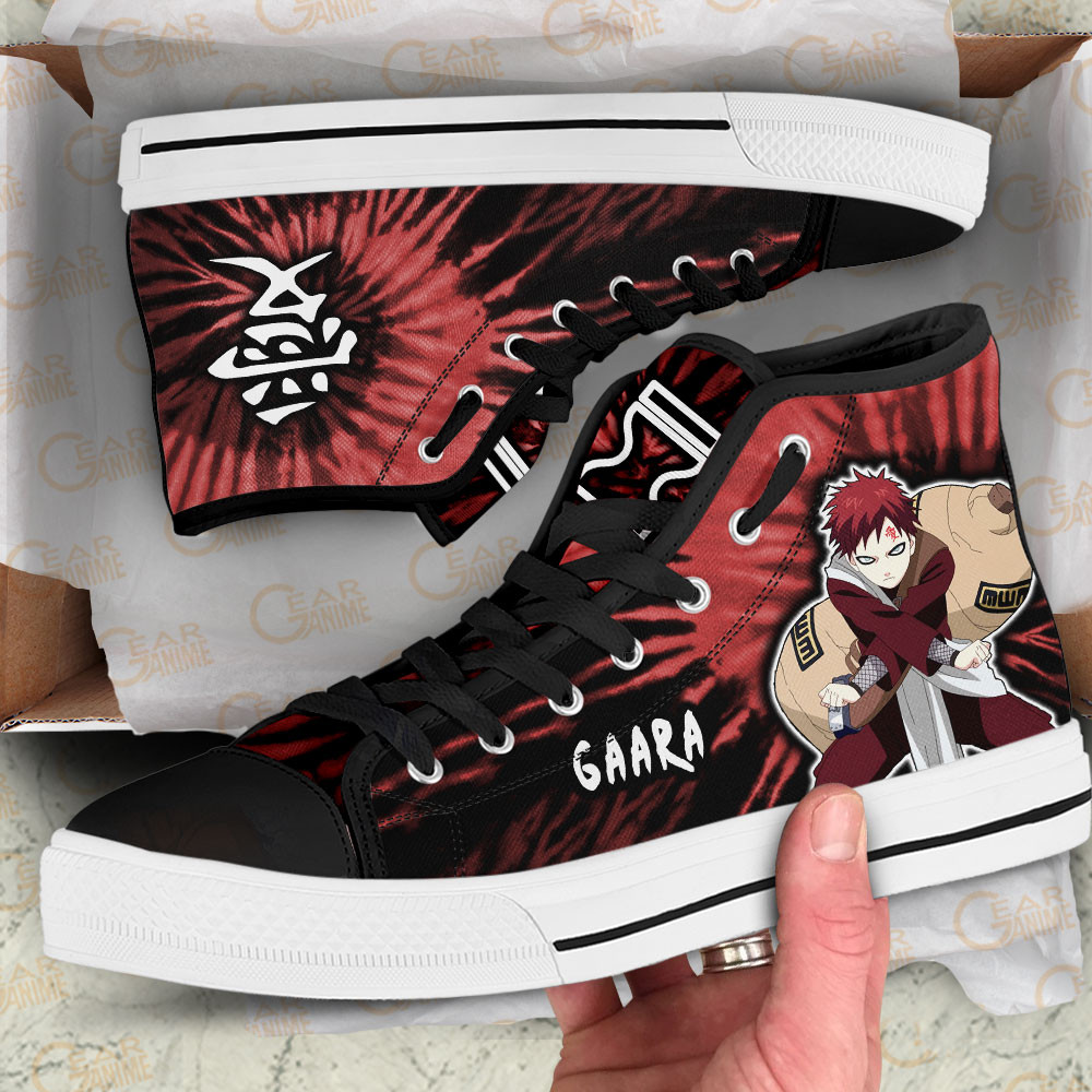 Gaara High Top Shoes Custom NRT Sneakers Tie Dye Style
