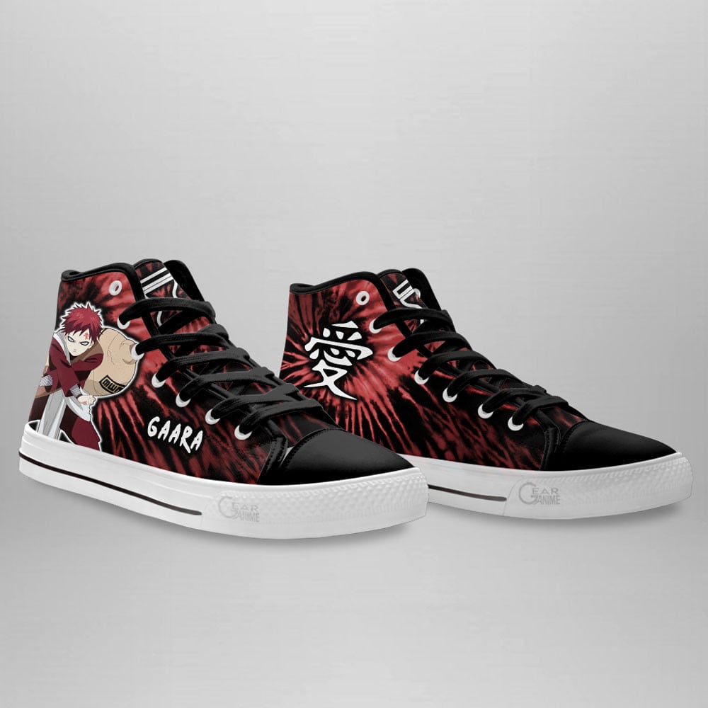 Gaara High Top Shoes Custom NRT Sneakers Tie Dye Style