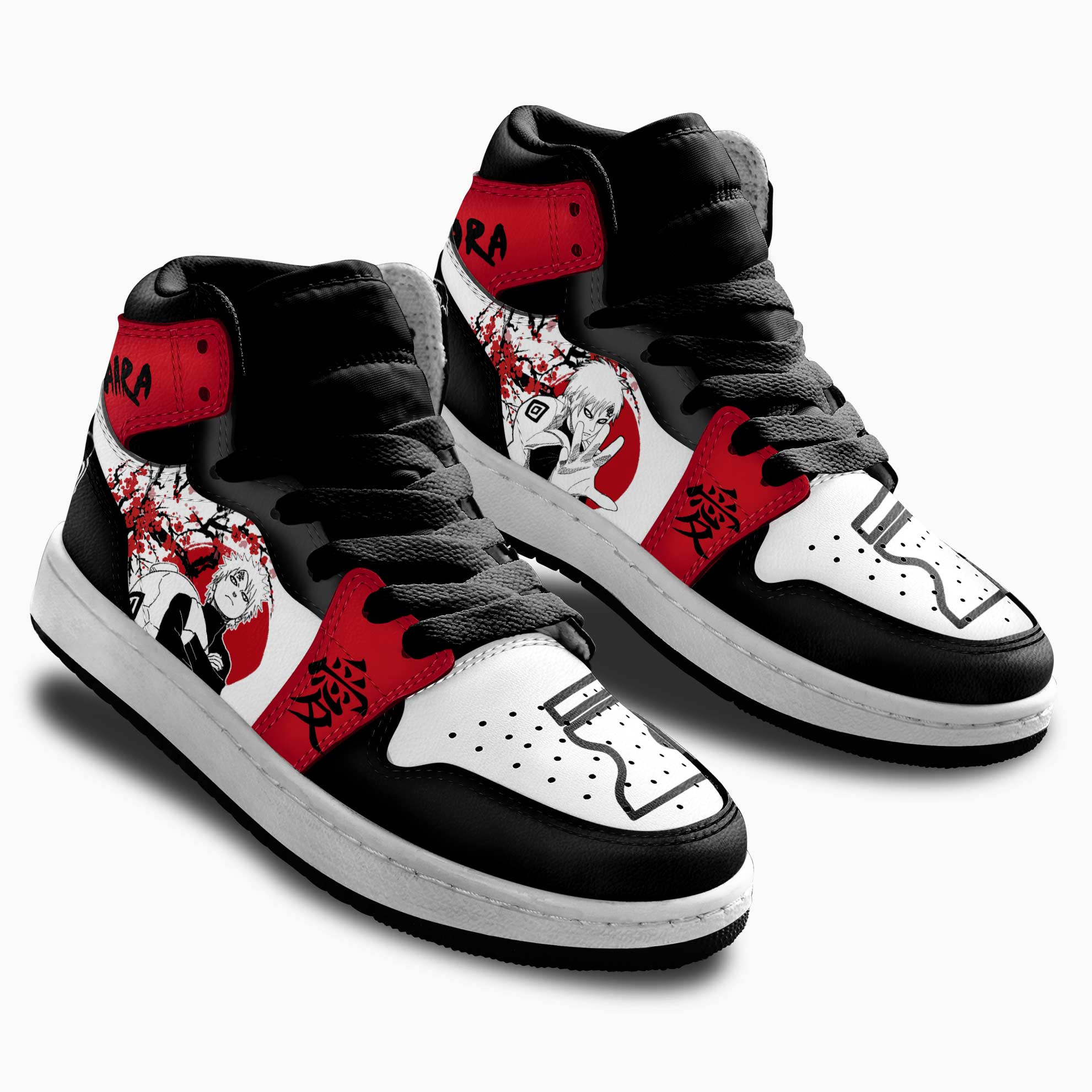 Gaara Kids Sneakers Custom Anime Shoes For Kids Japan Style