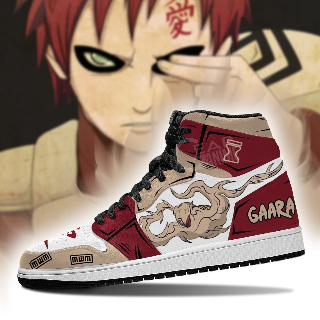 Gaara Shoes Sand Skill Costume Anime JD1s Sneakers, Air Jordan Hightop