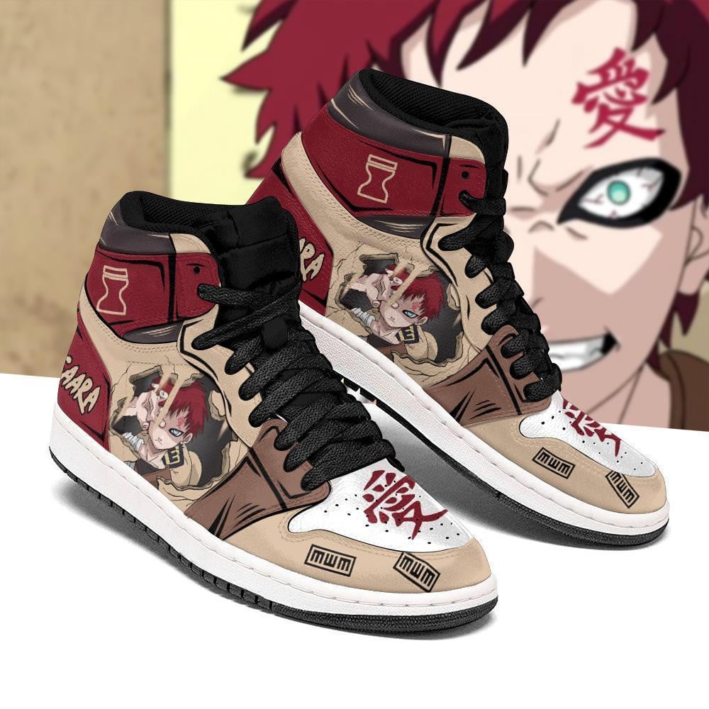 Gaara Shoes Skill Costume Boots Anime JD1s Sneakers, Air Jordan Hightop