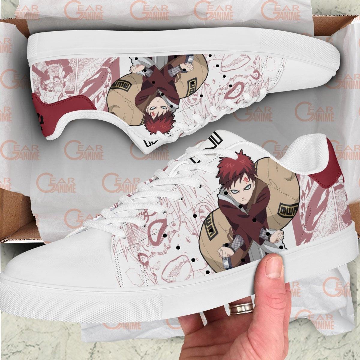 Gaara Skate Sneakers Custom NRT Anime Shoes