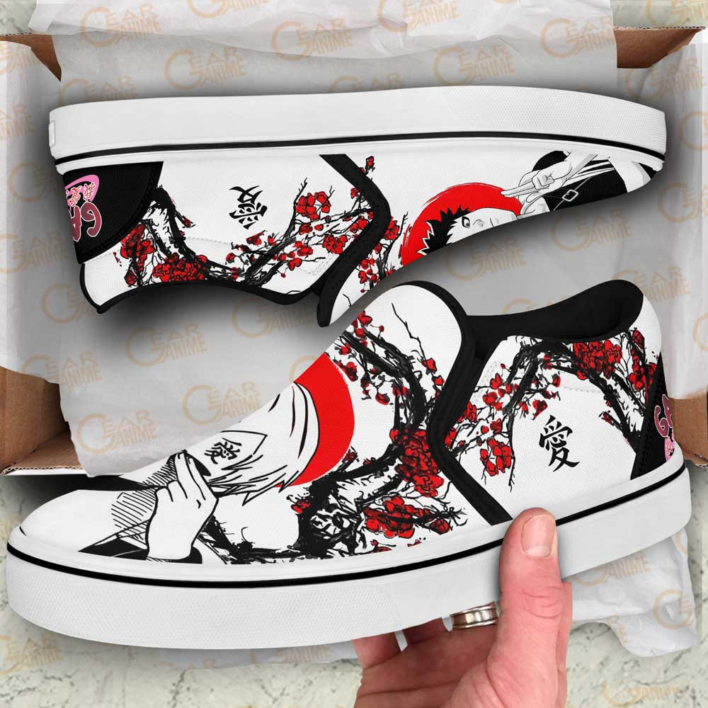 Gaara Slip-On Shoes Canvas Custom Japan Blossom Anime Shoes
