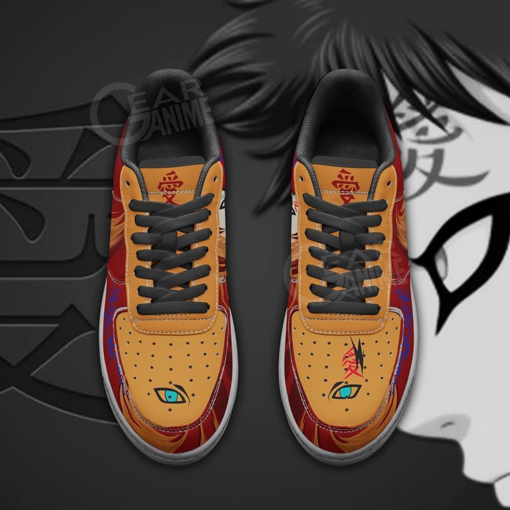 Gaara Sneaker Anime Custom Shoes Jutsu Skill