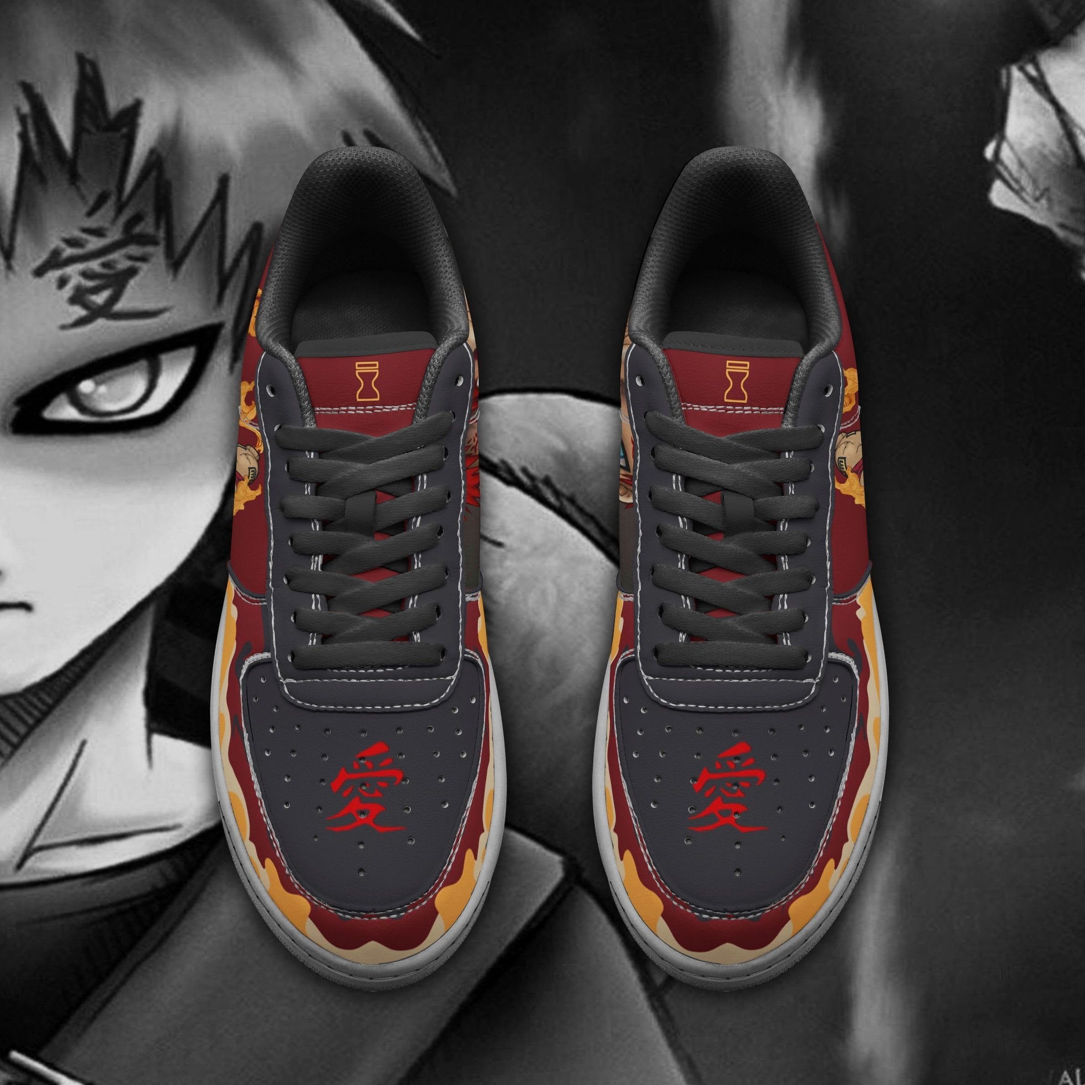 Gaara Sneakers Anime Shoes Custom