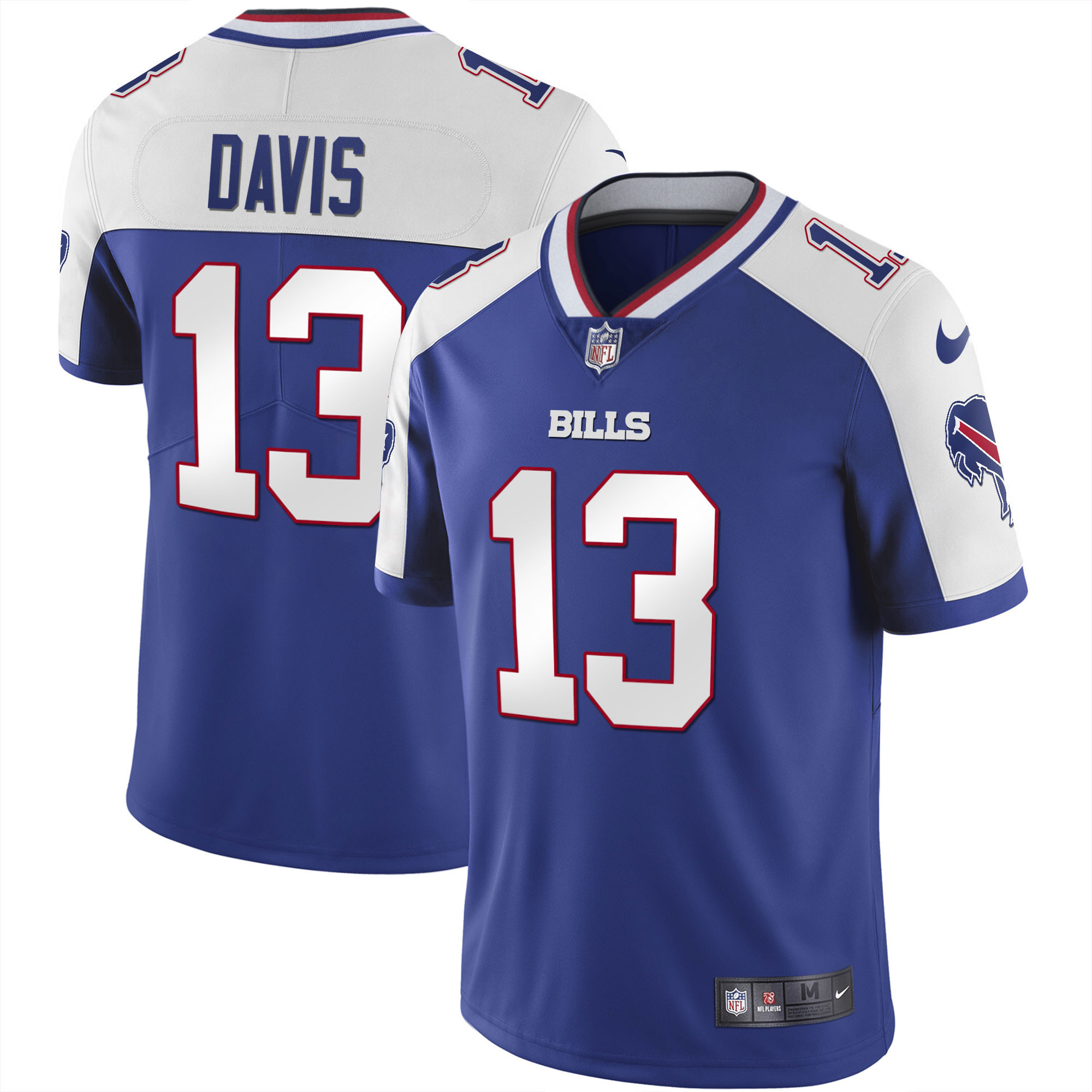Gabriel Davis Men's Buffalo Bills Alternate Vapor Black Gold & Black Inverted Limited Royal White Jersey - All Stitched 