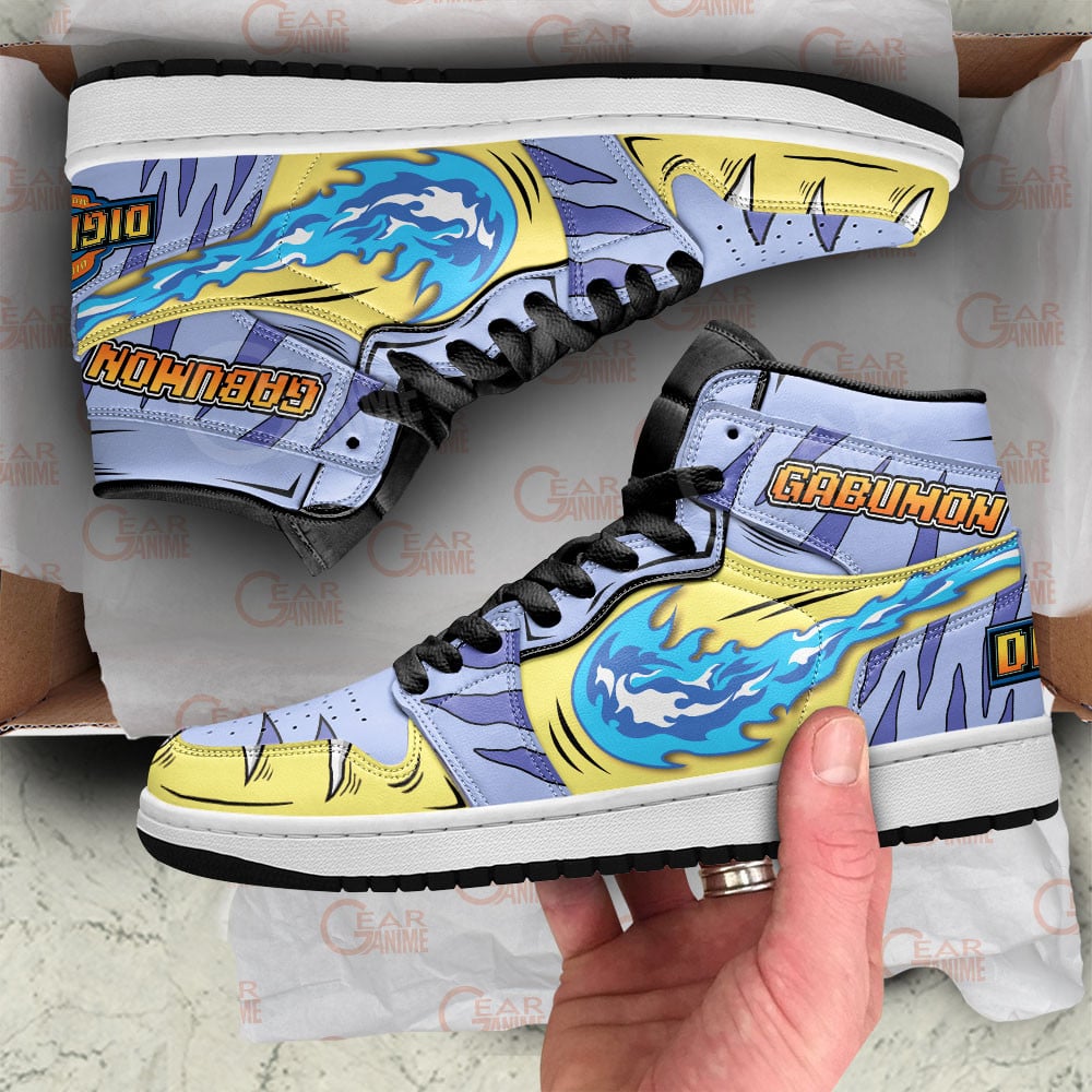 Gabumon Skill JD1s Sneakers Digimon Anime Shoes For Fans, Air Jordan Hightop
