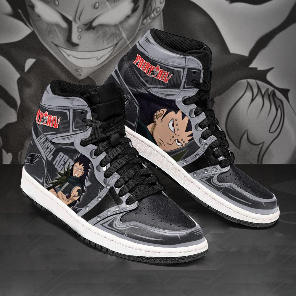 Gajeel Redfox Fairy Tail Anime 1 High Top Air Jordan Sneaker, Air Jordan Hightop