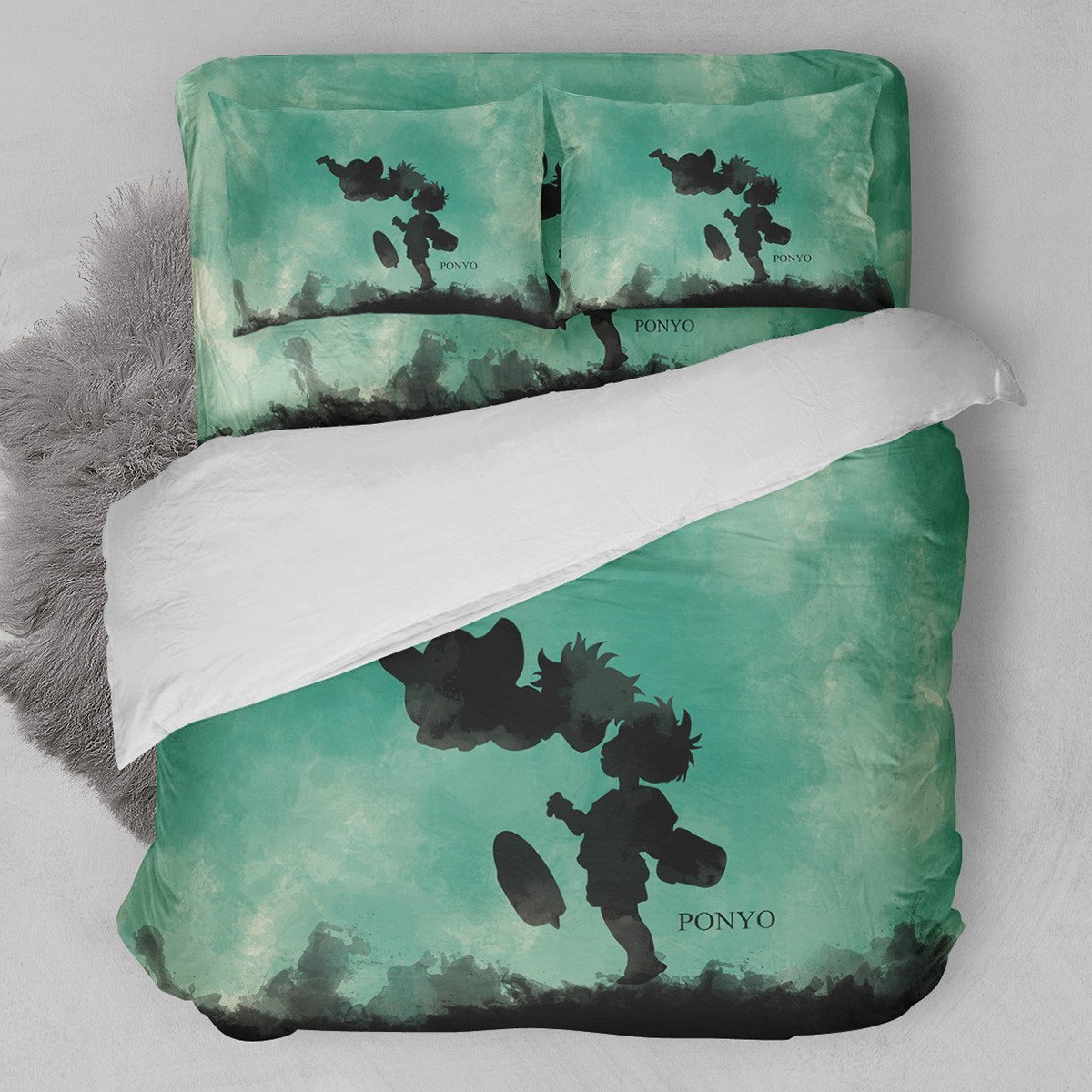 Gake No Ue No Ponyo Duvet Cover Bedding Set