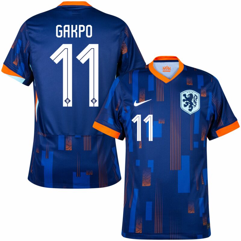 Gakpo Men's Holland 2024 Stadium Away Soccer Jersey