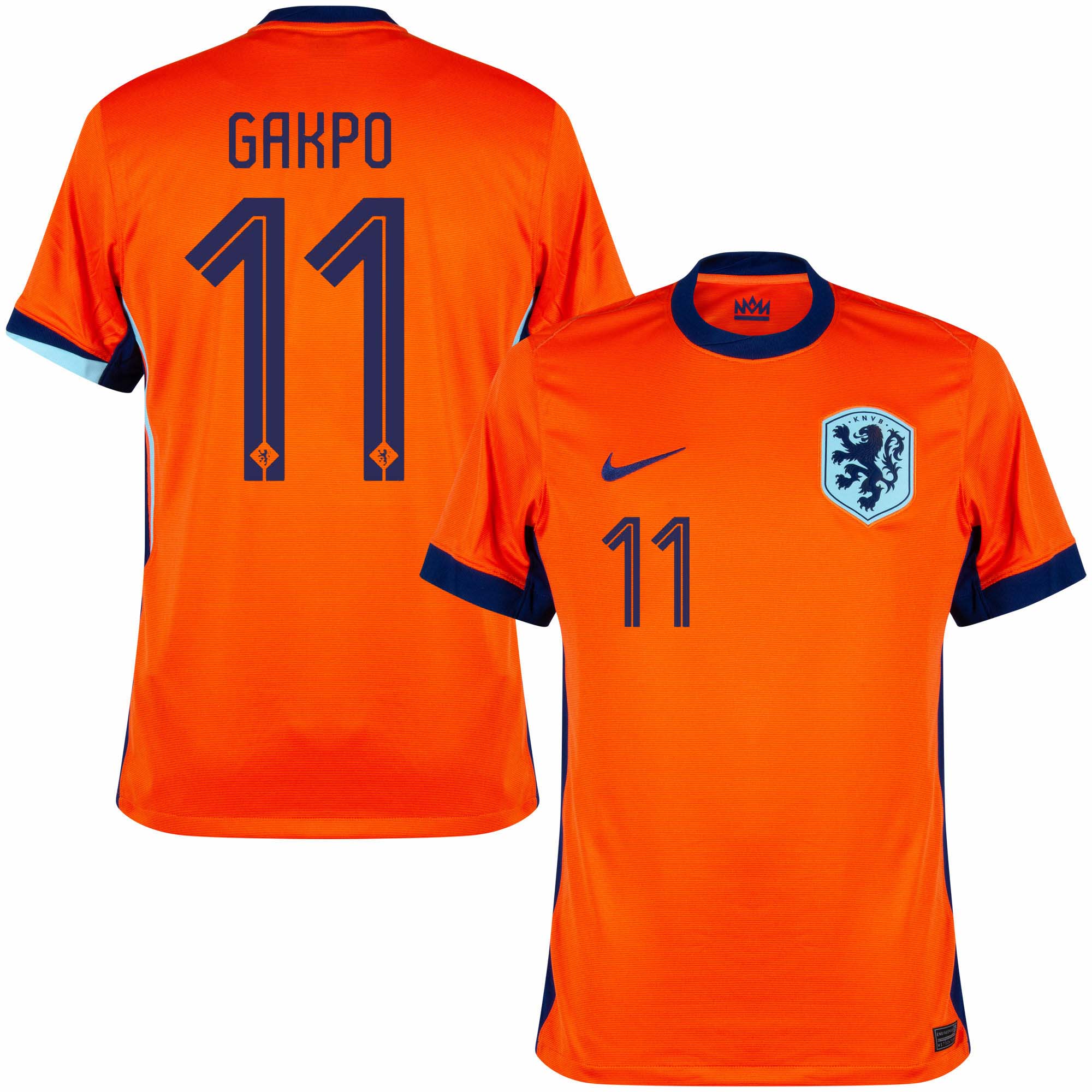 Gakpo Men's Holland 2024 Stadium Home Soccer Jersey