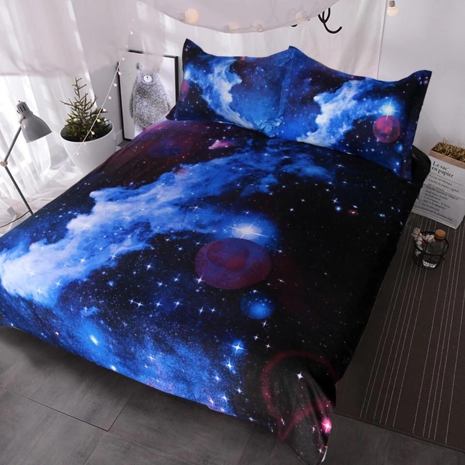 Galaxy Nebula 3D Customized Duvet Cover Bedding Set