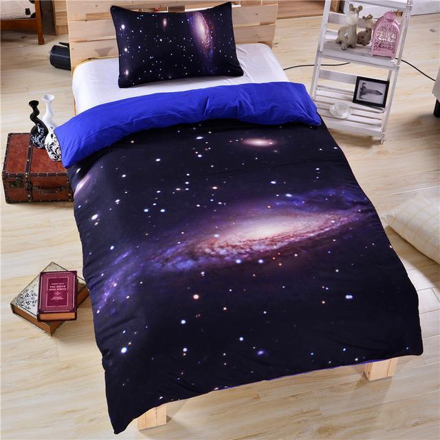 Galaxy Outer Pace Theme Art Hop 3D Customized Duvet Cover Bedding Set