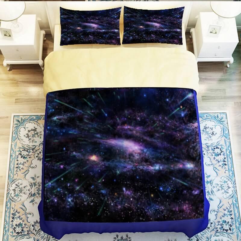 Galaxy Star 3D Customized Duvet Cover Bedding Set