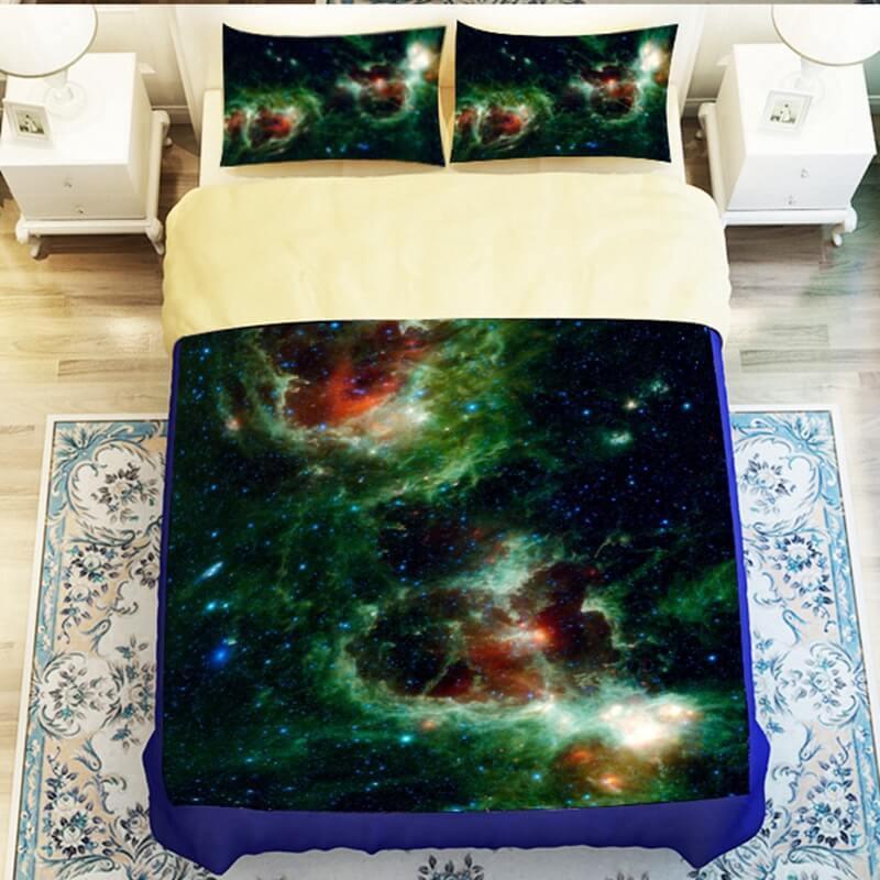 Galaxy Star 3D Customized Duvet Cover Bedding Set