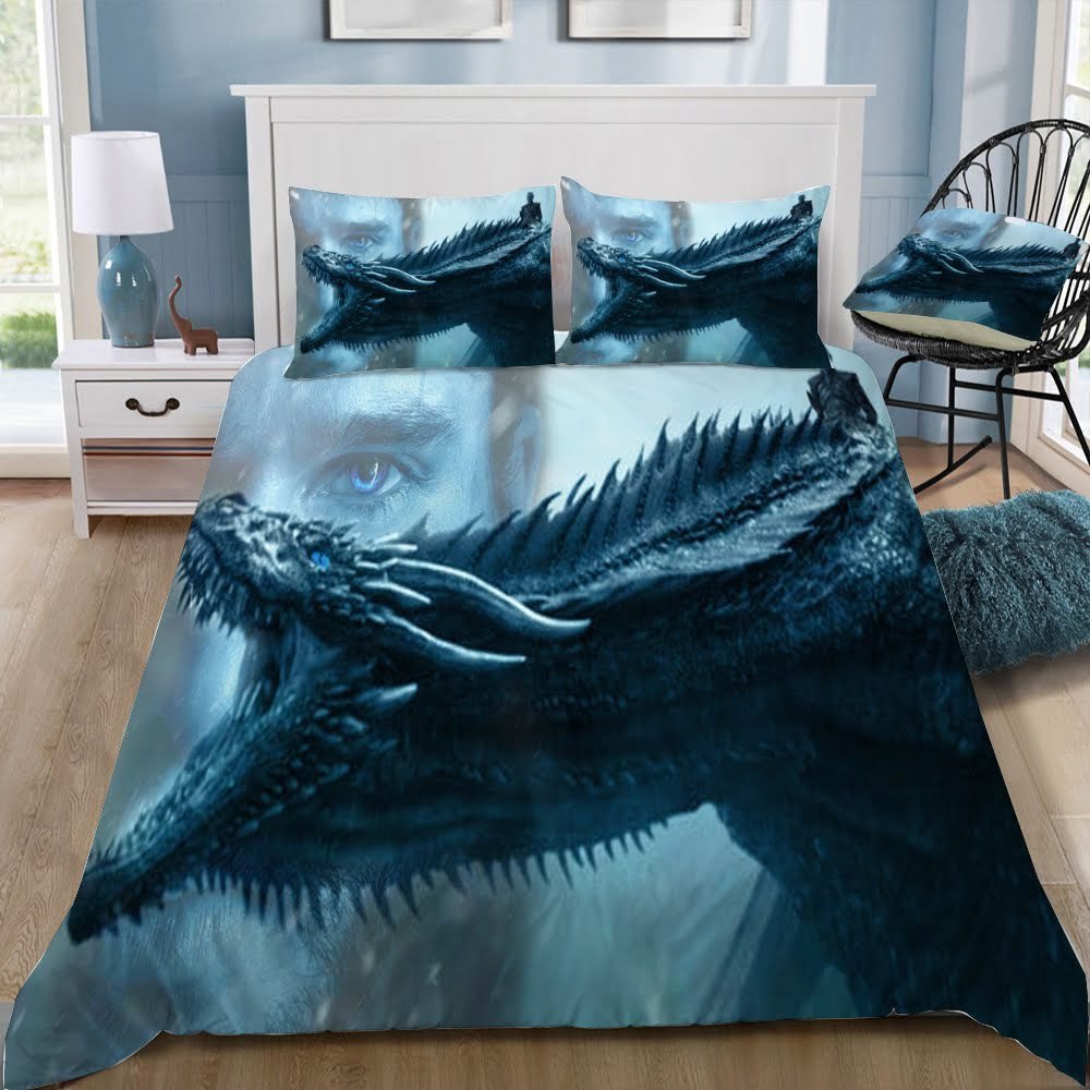 Game Of Thrones Dragon 3D Customized Duvet Cover Bedding Set