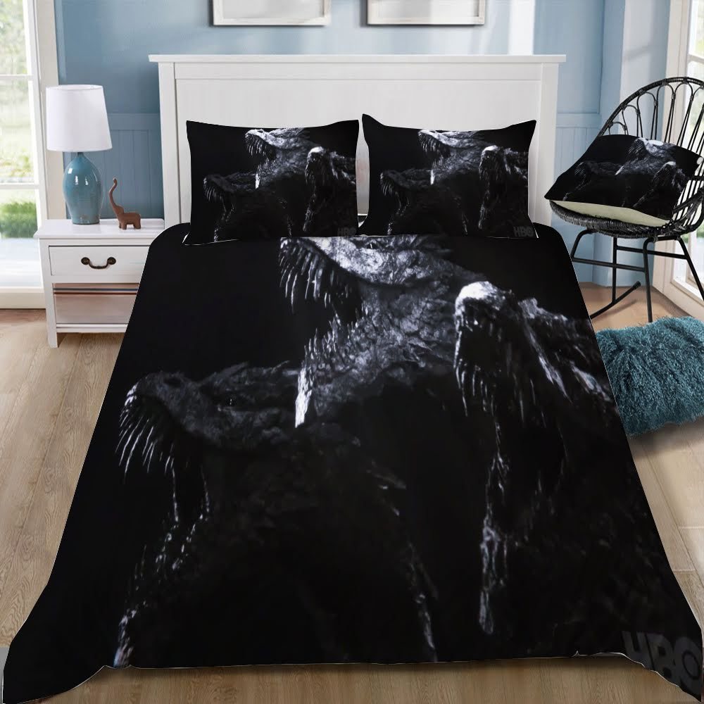 Game Of Thrones Dragon 3D Customized Duvet Cover Bedding Set