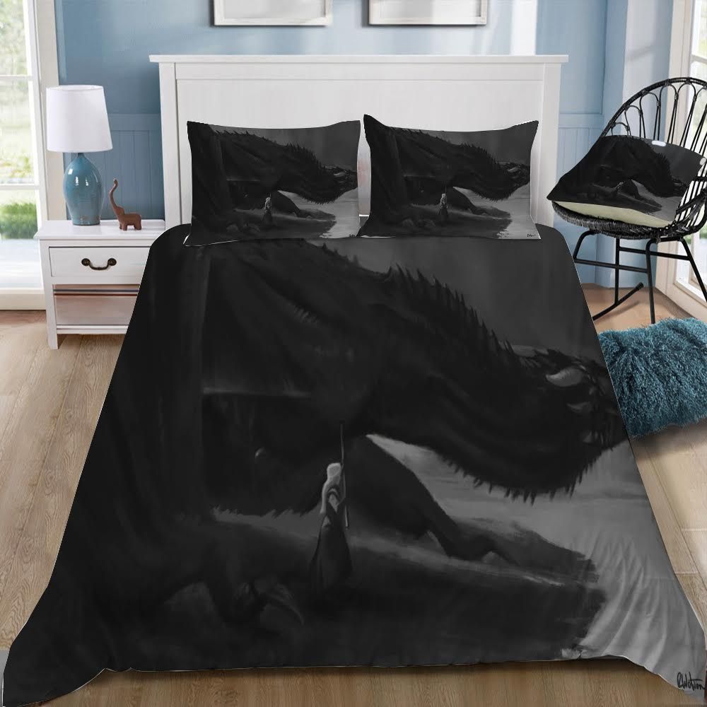 Game Of Thrones Dragon 3D Customized Duvet Cover Bedding Set