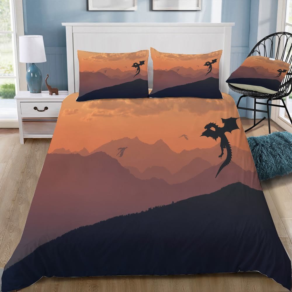 Game Of Thrones Dragon 3D Customized Duvet Cover Bedding Set