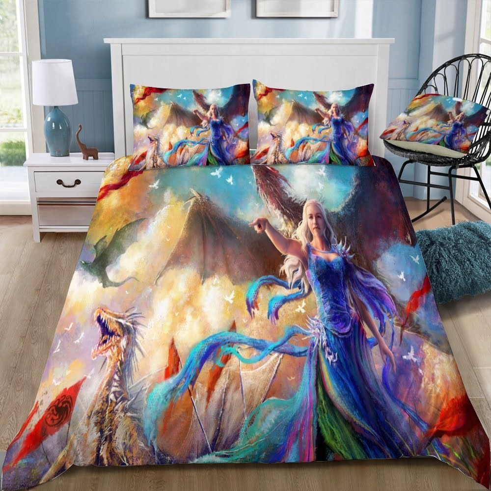 Game Of Thrones Dragon 53 3D Customized Duvet Cover Bedding Set