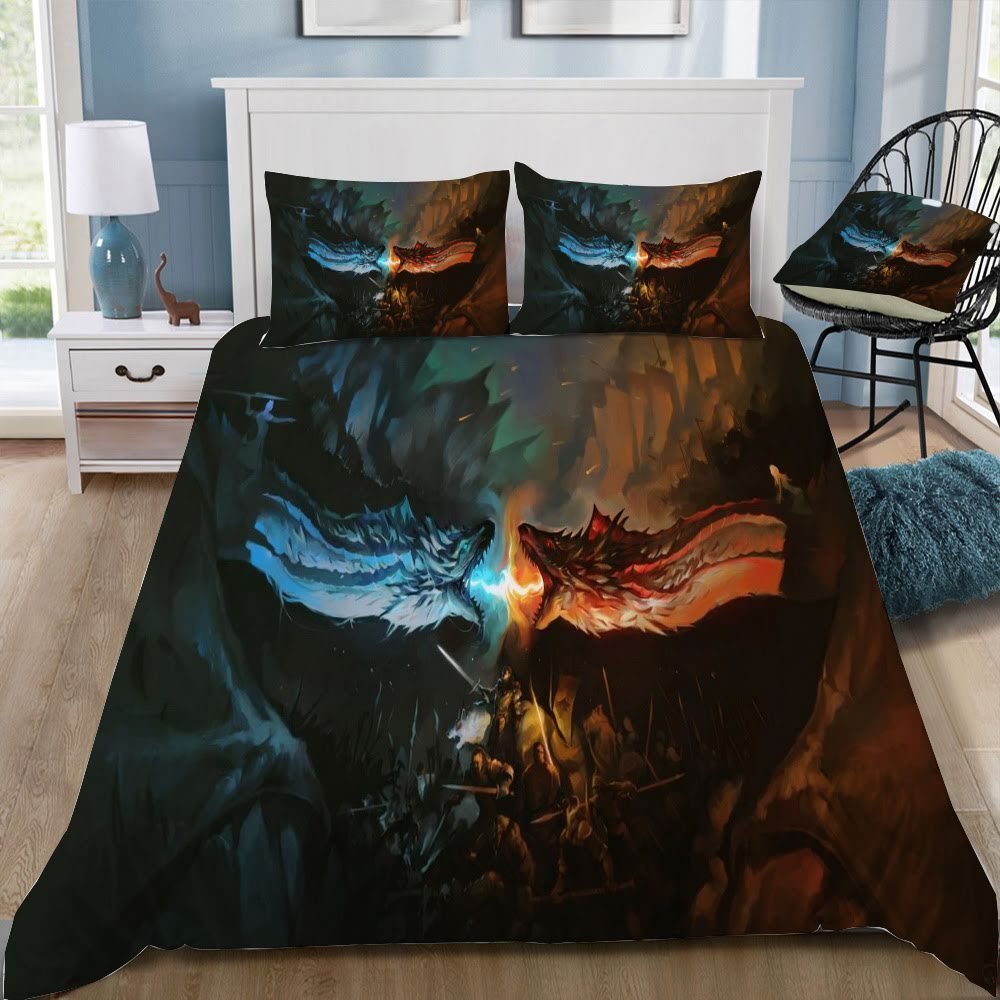 Game Of Thrones Dragon 61 3D Customized Duvet Cover Bedding Set