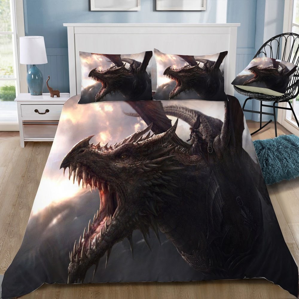 Game Of Thrones Dragon 63 3D Customized Duvet Cover Bedding Set