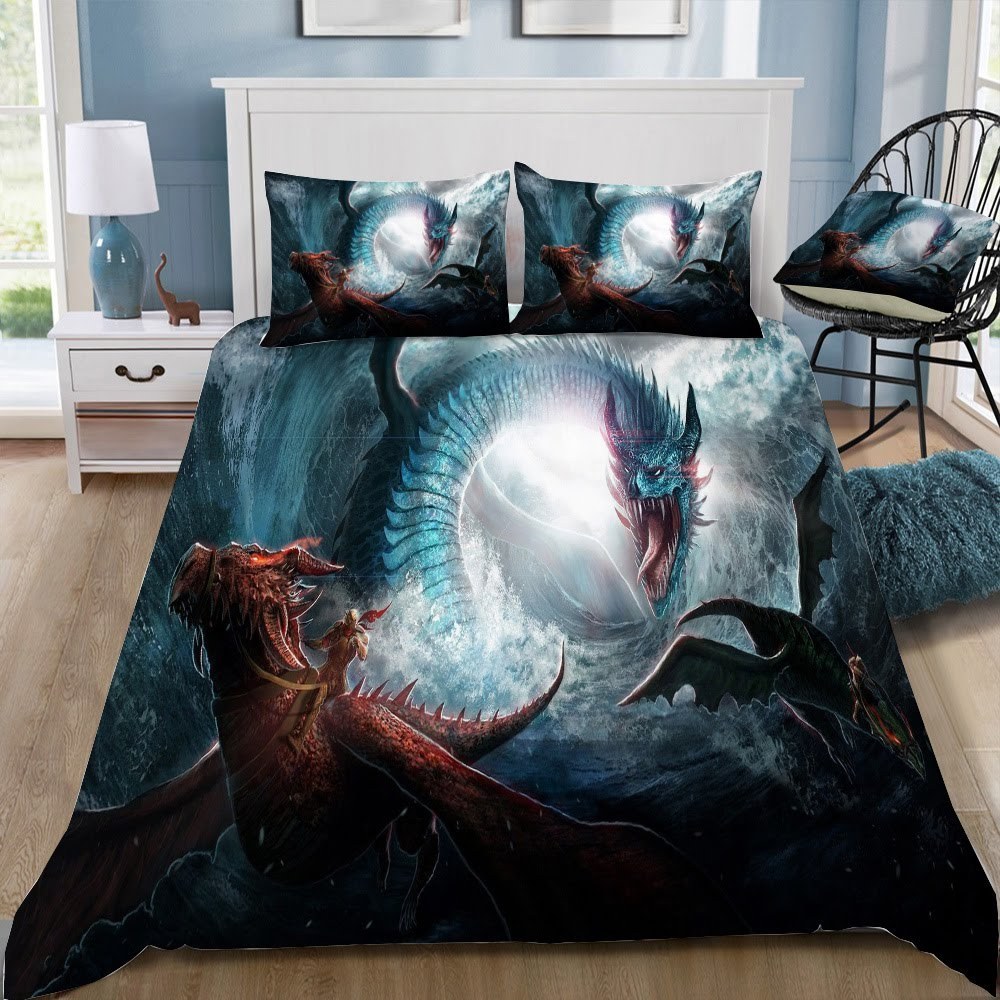 Game Of Thrones Dragon 68 3D Customized Duvet Cover Bedding Set