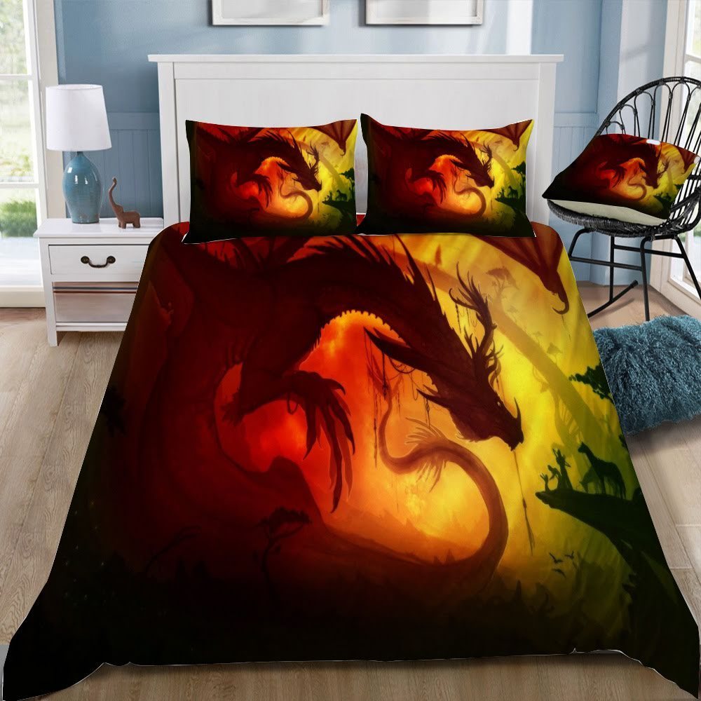 Game Of Thrones Dragon 77 3D Customized Duvet Cover Bedding Set