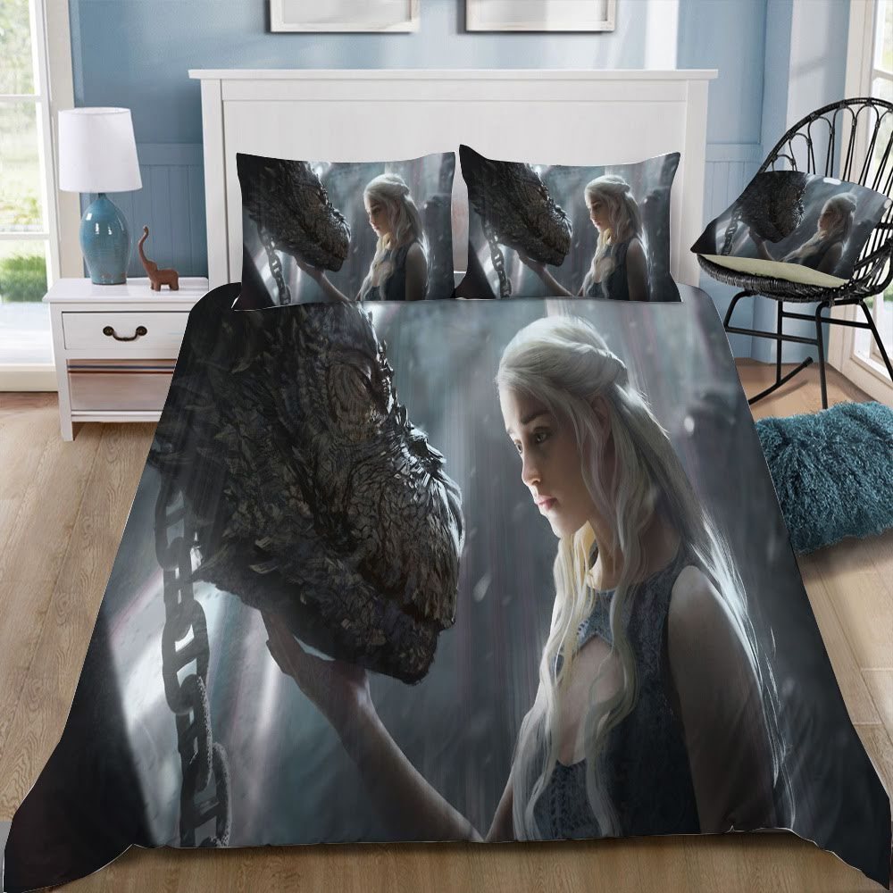 Game Of Thrones Dragon 79 3D Customized Duvet Cover Bedding Set