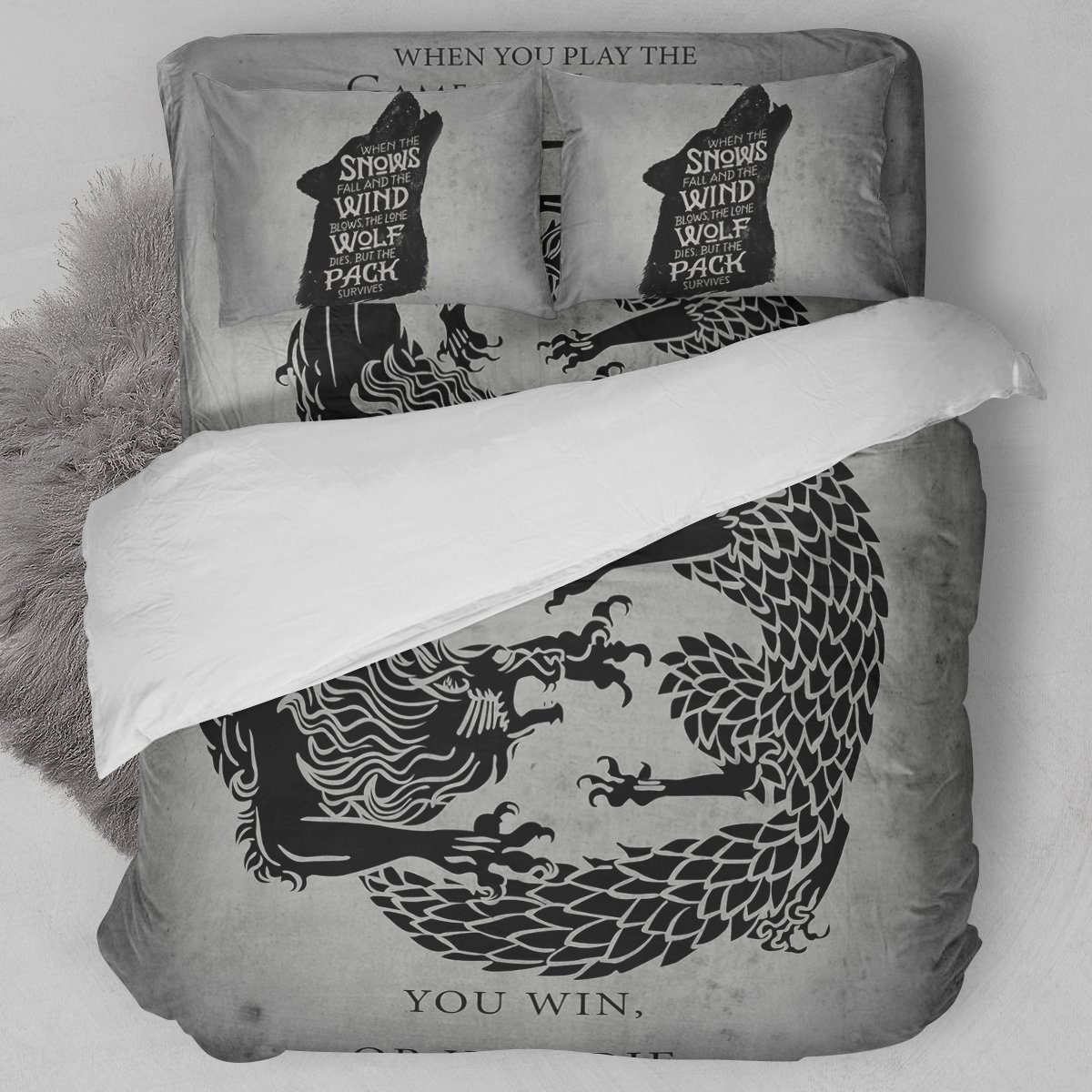 Game Of Thrones Dragon Duvet Cover Bedding Set