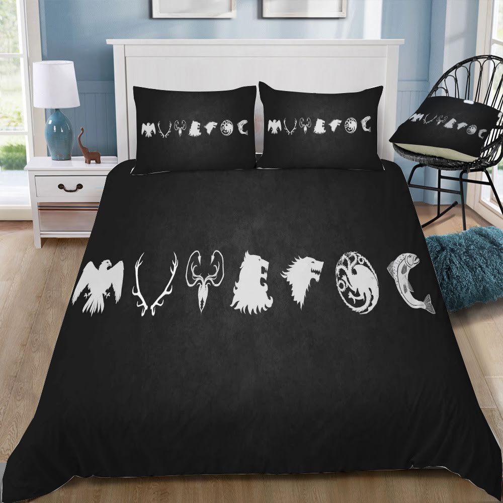 Game Of Thrones Logo 11 3D Customized Duvet Cover Bedding Set