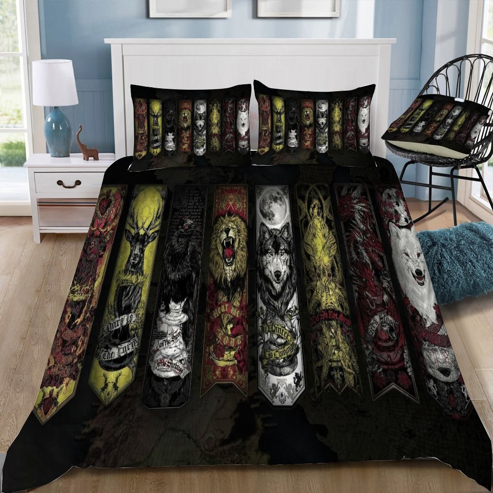 Game Of Thrones Logo 16 3D Customized Duvet Cover Bedding Set