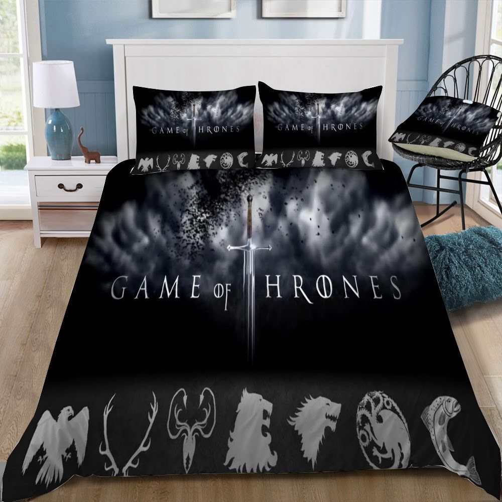 Game Of Thrones Logo 25 3D Customized Duvet Cover Bedding Set