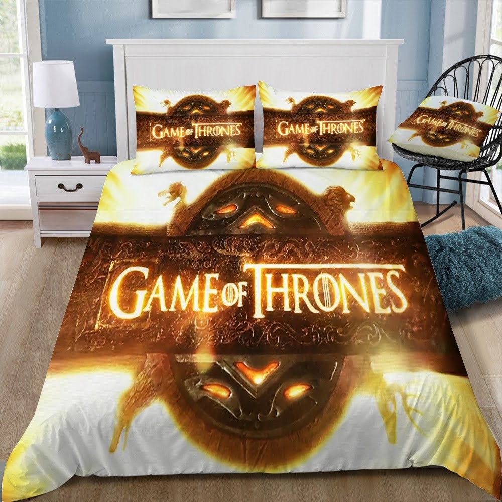 Game Of Thrones Logo 3D Customized Duvet Cover Bedding Set